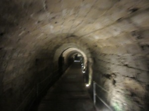 The Crusader tunnel that runs from the port into the city. A bit spooky.